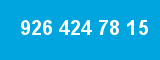 926 424 78 15 926 424 78 15